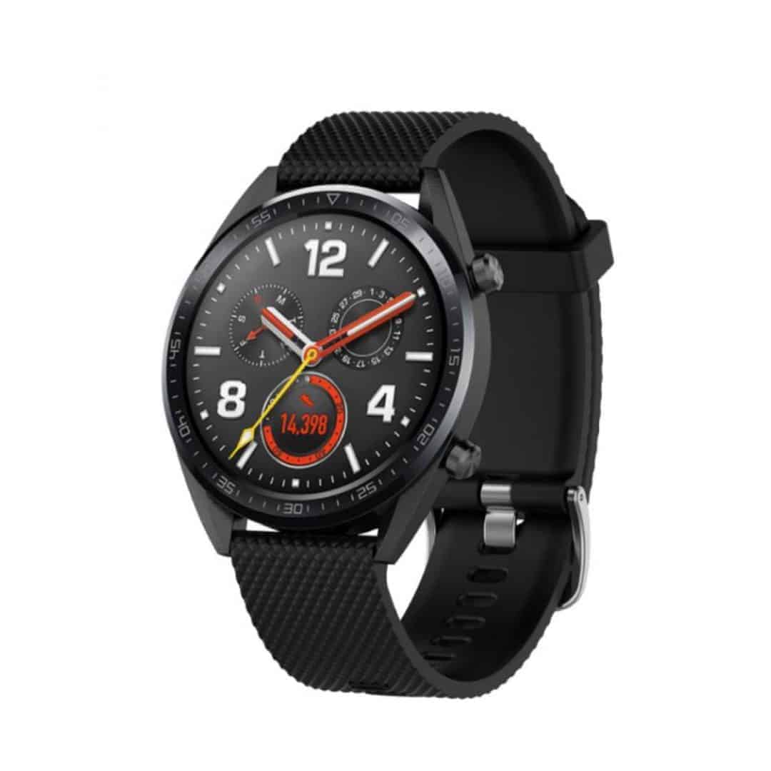 huawei watch gt black silicone strap